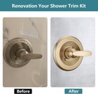 Replacement For Delta 13 14 Series Shower Trim Kit  Champagn Bronze Gold  new 