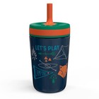 Zak Designs Stainless Steel Camping Double Wall Kelso Kids Tumbler-straw-2pack