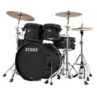 Tama Starclassic Performer Ltd  Ed  Blacked Out Black 6-pc With Matching Snare