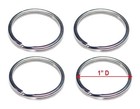Wholesale Lot 25 Key Rings Split Rings Silver Keychain 25mm 1  D   Free Ship