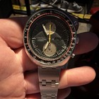 Seiko 6138-0011 Auto Chronograph Tachymeter Day date Steel Black Dial 46mm