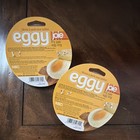Joie Eggy Silicone Egg Ring Mold Set Of 2  Orange white  With Handles