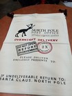 Set Of 3 Large Christmas Canvas Santa Claus Toys Bags  