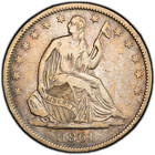 1861 O Seated Liberty Half Dollar  csa Obverse  Pcgs Details  f     rare  Key   