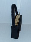 Volupt   U s a  Gold Tone Rhinestone Floral Compact Mirror W  Black Case Strap