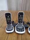 Motorola Cd401-b Cordless Phone With Answering Machine With 4 Handsets