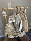 New Neutral Baby Gift Basket   Newborn Outfit  Blanket  Shoesbaby Shower Gift