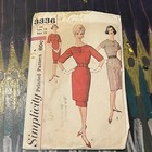 Vintage 1960s Simplicity 3336 Mcm Dress   Tunic Sewing Pattern 14 Bust 34 Uncut