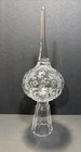 10  Vintage Etched Cut Crystal Christmas Tree Topper Rogaska Gallia Htf