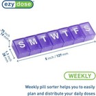 Ezy Dose Weekly  7-day  Pill Case  Medicine Planner  Vitamin Organizer Box