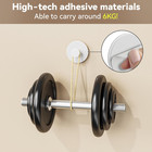 White Adhesive Wall Hook For Coat And Towel  Extra Sticky 12 Lb  max   Stainless