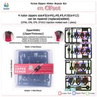 Godo Nylon Zipper Slider Repair - 5 6 8 9 10 12 Single Or Double