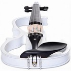 Full Size 4 4 Solid Wood Electric   Silent Violin With Case Bow Rosin Headphone