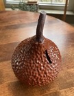 Redware Gourd Pottery Bank By Jeff White  ab 