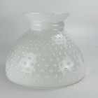 Vintage White Milk Glass Hobnail Hurricane Lamp Shade Globe Chimney 8    Fitter