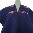 Poncho Gaban Womens One Size Fringe Serape