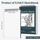 Mini Drawing Paper - Small Sketchbook Duo  Perfect For Travel