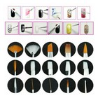 8-20pcs Nail Art Pen Design Dotting Painting Drawing Polish Brush Tool Uv Gel