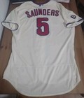 Game Worn Michael Saunders Philadelphia Phillies 2017 Alternate Jersey Size 48