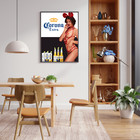Huge Vintage Retro Beer Poster Corona Extra Beer 18x24 In Sexy Girl Beer Art