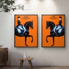 Set Of 2 Herm  s Horse Art Pieces Canvas Wall Art Home Decor