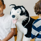 Melissa   Doug Giant Siberian Husky Lifelike Stuffed Animal Dog Plush Toy Large