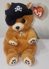 Ty Beanie Bellies - Scully The Pirate Dog 6  New  Mwmt Stuffed Animal Plush Toy