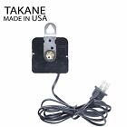 Made In Usa Takane Electric 110v Clock Movement Kit With Hands  Multiple Sizes