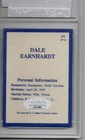 Dale Earnhardt Sr Autographed Card  1 Of 6 Jsa Coa Awesome Card