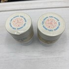 Vtg Happy Face Facial Washing Cream Milkglass Jar Free Sample Jar 3 4oz Lot Of 2
