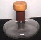 Old Original 60-70s Carl Aubock Vienna Wine Decanter Glass Leather Aub  ck Bottle
