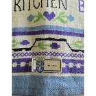 Vintage Belgian Linen Tea  Dish Towel Kitchen Poem Teapots Teapots
