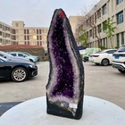 41 9lb Natural Amethyst Geode Quartz Crystal Cluster Cathedral Energy Healing