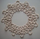 2 Tatted Circles For Doilies Candle Mats Decor 5 3 4  Across Tatting