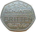Rare 2013 Silver Proof Benjamin Britten 50p Coin - 717 Ex Minted