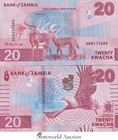 Zambia Lot 10 Pcs 1 10 Bundle - 20 Kwacha 2024 2025 P New Issue Unc