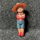 Celluloid Boy With Hat Figure Toy Japan Vintage   Read