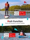 Adjustable Sup Paddle Lightweight Aluminum Pu Coated Shaft 68 -86 