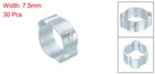 30 Pack 11-13mm Double Ear Hose Clamp Galvanized Steel Crimp Rings
