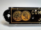 1890 Antique German Compagnie Concordia Piano Reverse Painted Glass Sign Plate