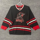 Vintage Ccm Ninjas Hockey Jersey Black Red White Adult Large