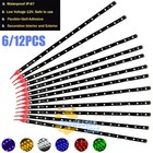 6pcs 12v 12  1ft Waterproof Led Strip Light For Motors Car Truck Boat Flexible 