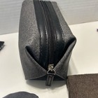 Tumi For Delta Gray Travel Toiletry Bag Nylon Zip Pouch 8x4x2 5 Socks earbuds 