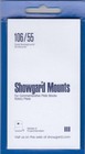 20 Showgard Black Quality Stamp Mounts 106 55mm Us 3c   4c Commemorative Blocks