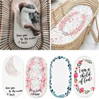 Baby Moses Basket Sheet Printing Bedding Protector Crib Pad