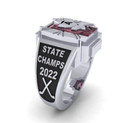 High School Class Ring College Sports   Modern Collection University Birthstone