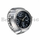 Men Women Creative Elastic Round Ring Watch Stainless Steel Finger Quartz Watch