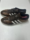Adidas Adicross V Spikeless Golf Shoes Sz 12 Brown White Leather   Suede F33393