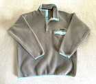 Vintage Patagonia Synchilla Fleece Snap-t Pullover Jacket Mens Xlarge Light Gray