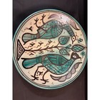 Paterna Ware Ceramic Signed Dish  C  Santa Maria Viii